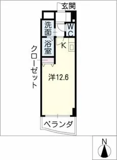 GAUDI シンエイ【5階】の間取り