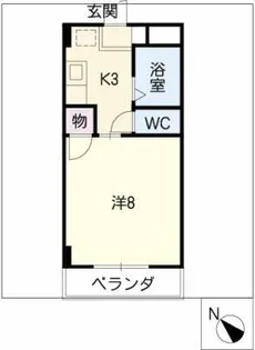リバーサイド花水木【2階】の間取り
