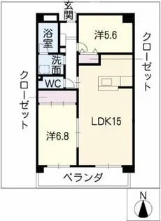 パークサイドI【1階】の間取り
