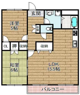 ヴァンベール玉川【303号室】の間取り
