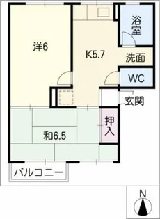 エステイト山本【1階】の間取り