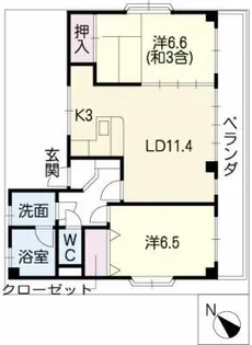 リッチモンド クロス【2階】の間取り