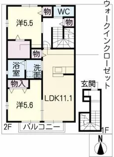Plaisir sud【2階】の間取り