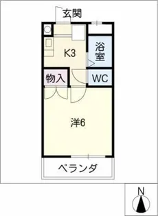 キャッスル本郷【1階】の間取り