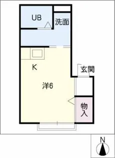 シティハイムWING【2階】の間取り