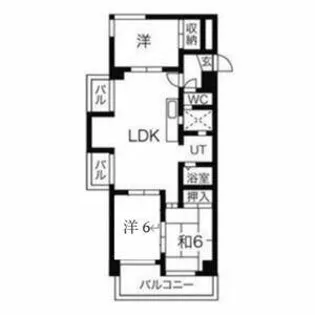 ユニバースビル【2階】の間取り