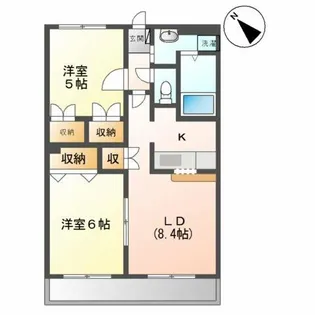 グランディス【2階】の間取り