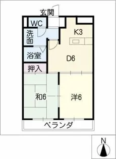 レジデンシア・ノモック【2階】の間取り