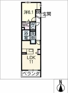 ソーテル黒川【3階】の間取り