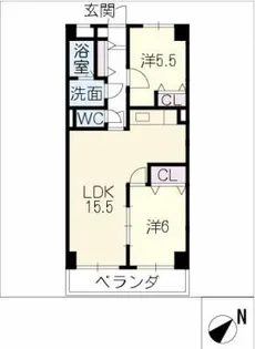 ライフ21 INA【1階】の間取り