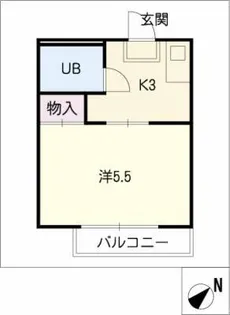 アポアール【2階】の間取り