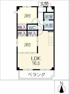 River Fukuju【4階】の間取り