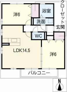 フロール A【2階】の間取り