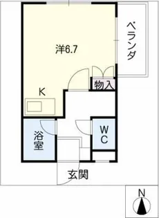 ベルコモンズ八幡山【1階】の間取り