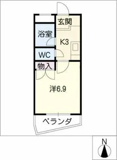ベルコモンズ八幡山【2階】の間取り