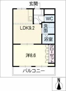 グロリア【1階】の間取り