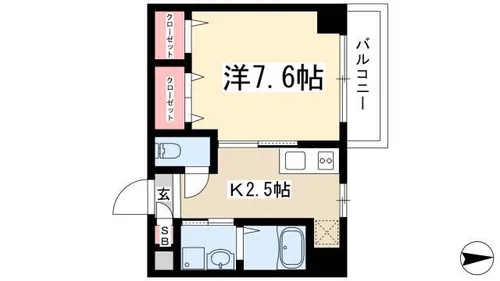 TOYOOKA APARTMENT【2階】の間取り