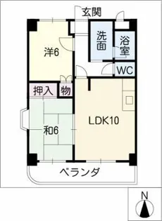 エクセル多加木【2階】の間取り