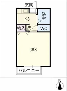 ゴールデン ビレッジA【1階】の間取り