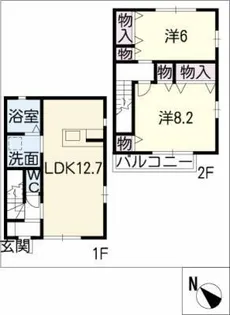 ミレーニア泉【2階】の間取り