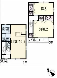 ミレーニア泉【2階】の間取り