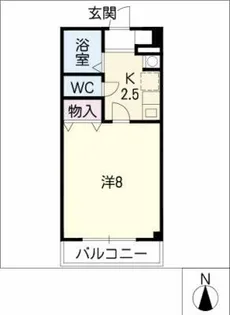 ランドマーク広見【2階】の間取り