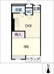 ハイライフ本山【1階】の間取り