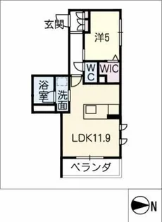 シャーメゾンノルテ【2階】の間取り