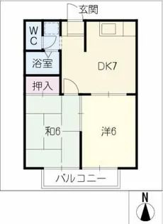 クレセント東栄Ⅱ【1階】の間取り
