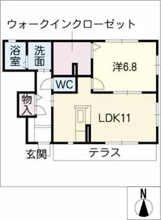 シャーメゾン知 C棟【1階】の間取り