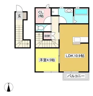 Freres(フレール)【203号室】の間取り