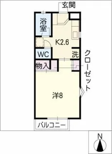 グリーンコーポ平手【1階】の間取り