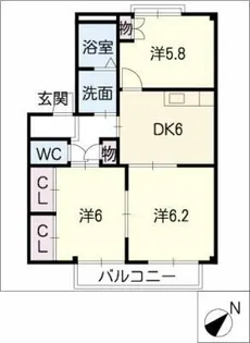 ForestVilla Ⅱ【1階】の間取り