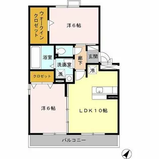 ジラソーレ【3階】の間取り