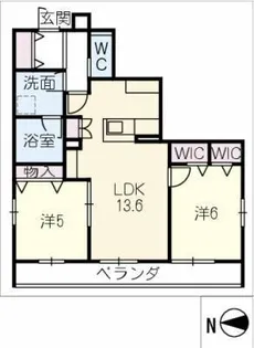 GRAND LUCE KURUMAMICHI【3階】の間取り