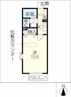 メゾン・ラポール F棟【1階】の間取り