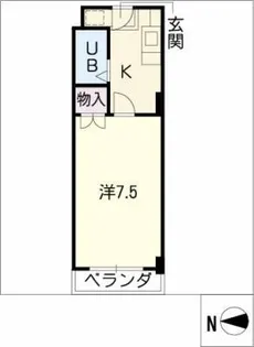 CASA NOAH八事【2階】の間取り