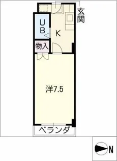 CASA NOAH八事【2階】の間取り