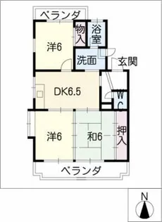 プロスパー西浦【2階】の間取り