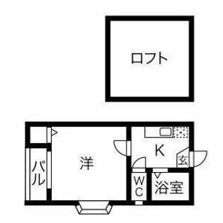 1Kの間取り画像