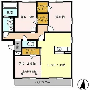 ボヌール【3階】の間取り