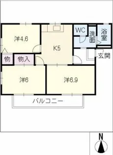 コンフォート【1階】の間取り