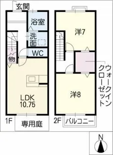 エスポワールⅢ【2階】の間取り