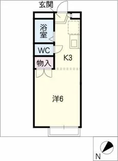 サニーテラス富貴ノ台Ⅱ【1階】の間取り