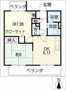 パークスクエア21【4階】の間取り