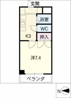 第7リーディングビル【3階】の間取り