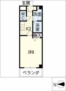 プリミエール若草【1階】の間取り