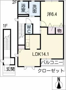 ディアス21【2階】の間取り