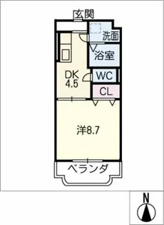 クラスト勝川【2階】の間取り