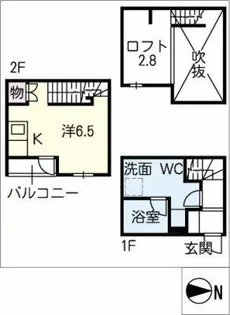 1Kの間取り画像